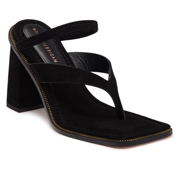 Good American Shoes - Block thong heel